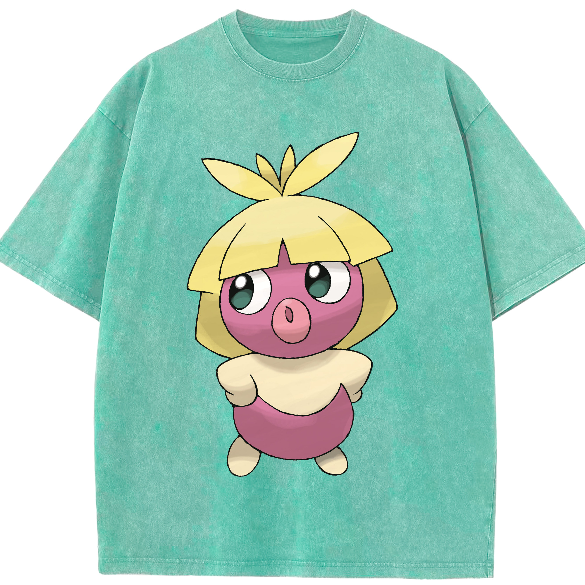 （画像用） ポケットモンスター Pokémon 綿100% ヴィンテージ風 半袖Tシャツ（フロントプリント）